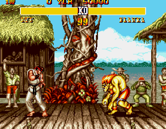 Street Fighter II - Champion Edition - Megadrive game screenshot (1993) by Capcom